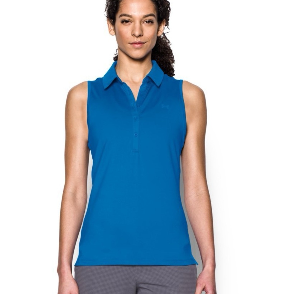 188 - Under Armour Women’s Sleeveless Polo Golf Shirt